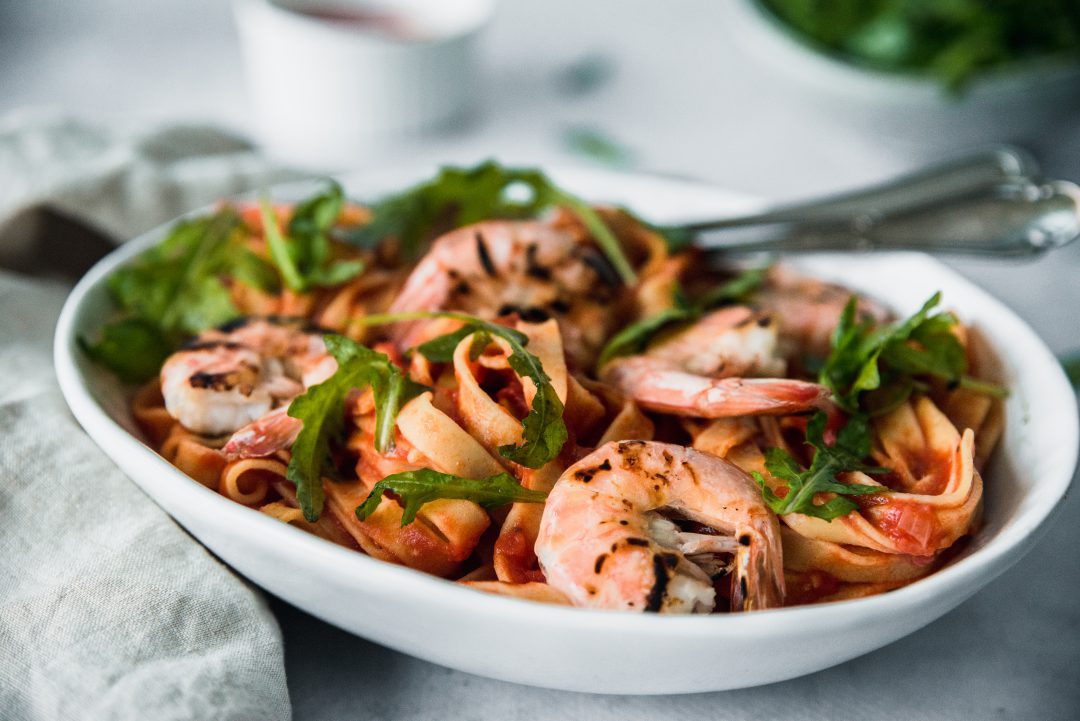 Pasta Rode Saus Met Garnalen En Pesto Joorkitchen