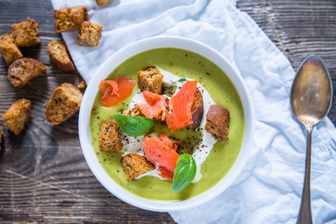 Groene Soep Met Croutons En Zalm JoorKitchen